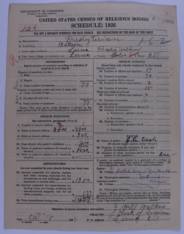 Scan of Presbyterian Church in the United States of America: 3436