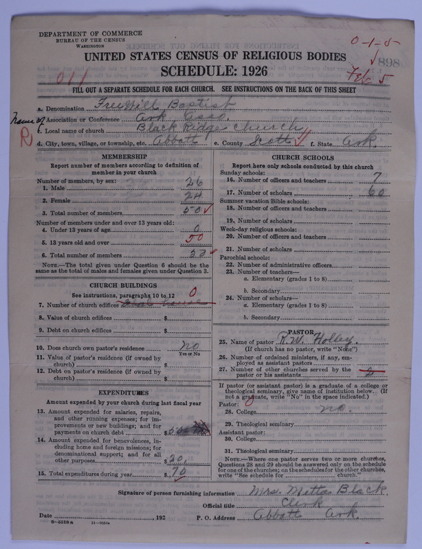 Scan of Free Will Baptists: 898