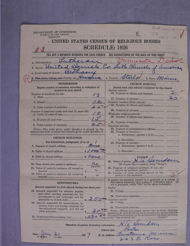 Scan of United Danish Evangelical Lutheran Church in America: 77