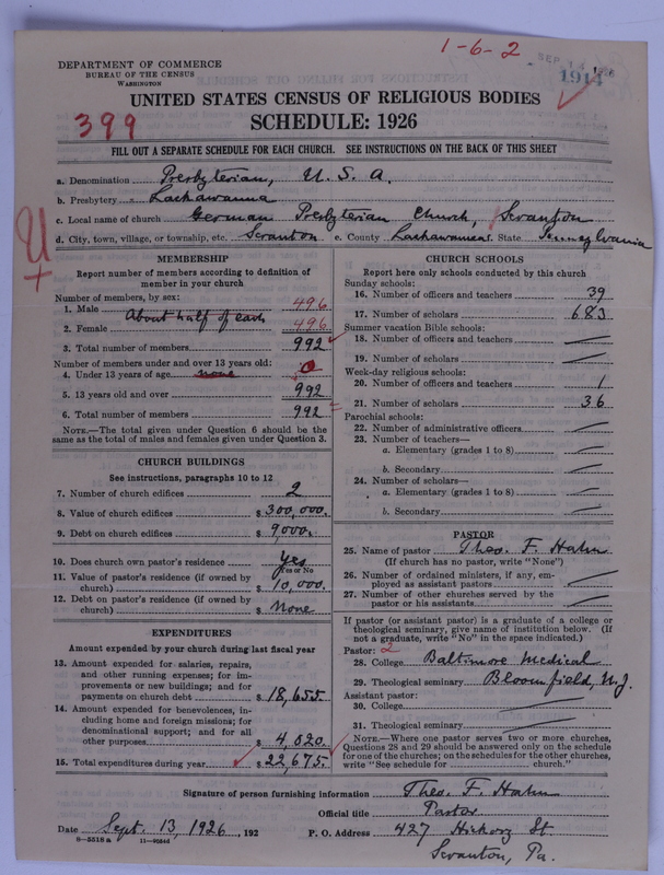 Scan of Presbyterian Church in the United States of America: 1914