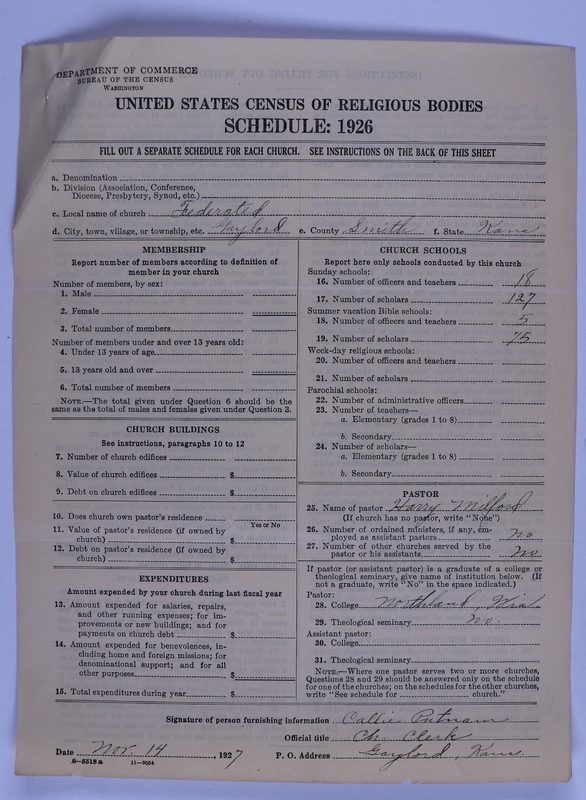 Scan of Federated Churches:
