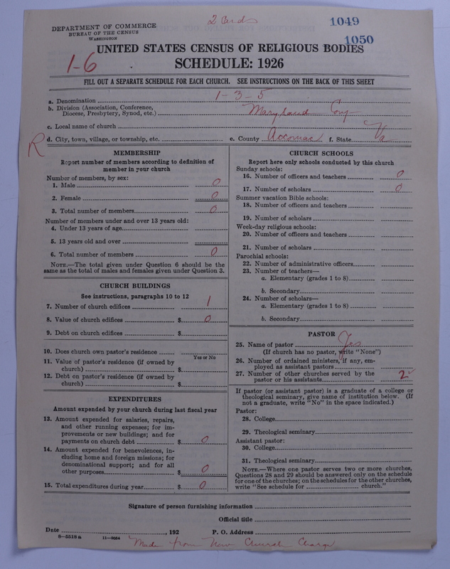 Scan of Methodist Protestant Church: 1050