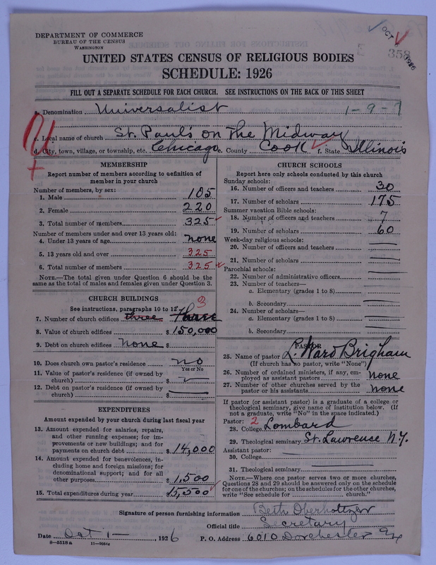 Scan of Universalist Church: 358