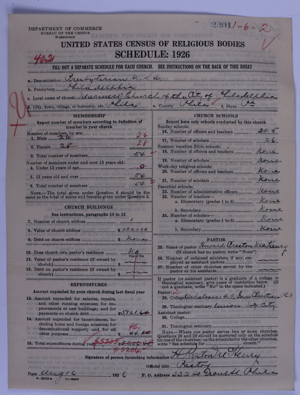 Scan of Presbyterian Church in the United States of America: 2201