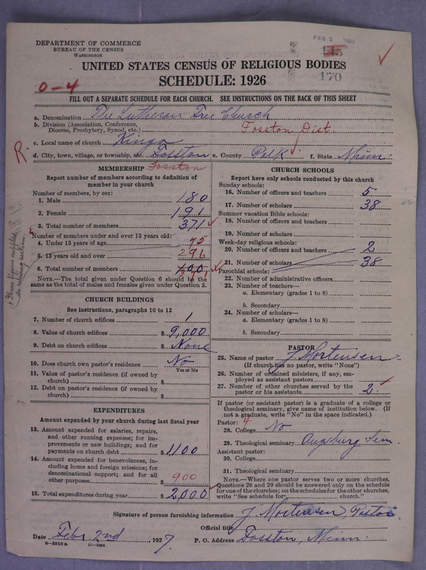 Scan of Lutheran Free Church: 170