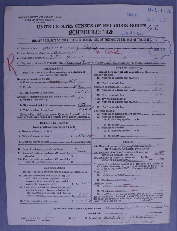 Scan of Negro Baptists: 3694
