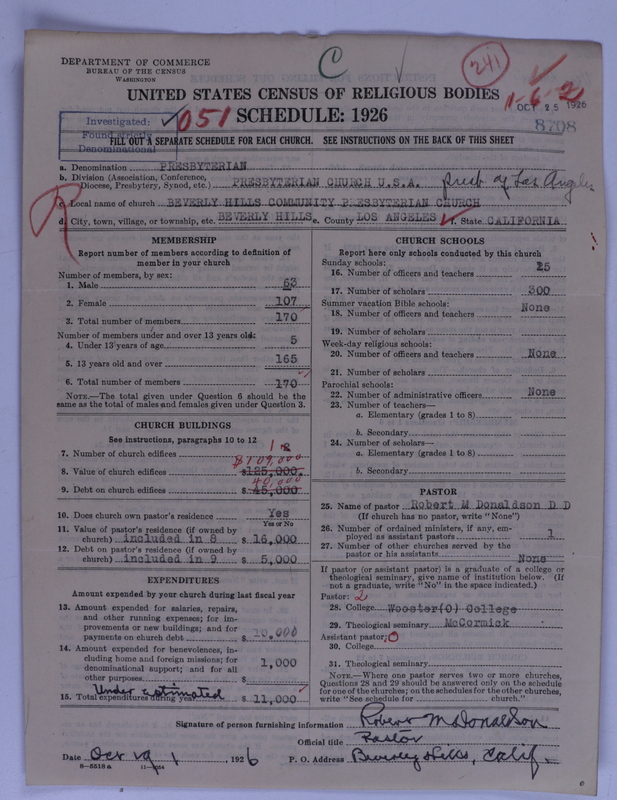 Scan of Presbyterian Church in the United States of America: 8708