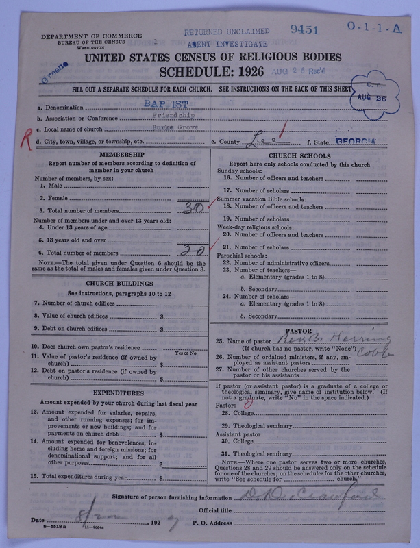 Scan of Negro Baptists: 9451