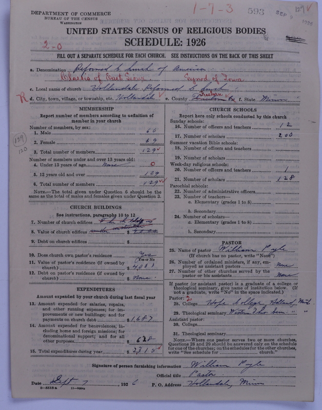 Scan of Reformed Church in America: 593