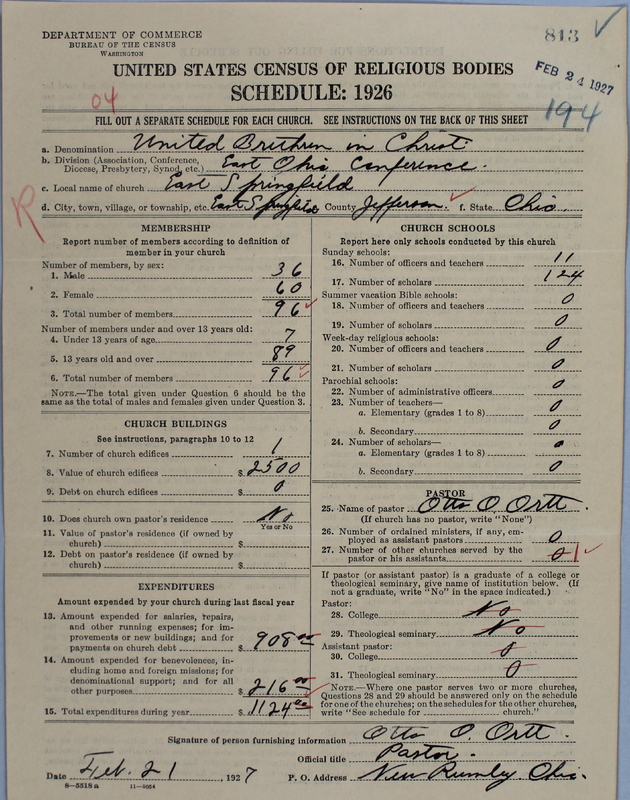 Scan of Church of the United Brethren in Christ: 813