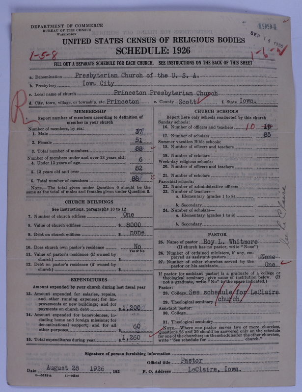 Scan of Presbyterian Church in the United States of America: 4994