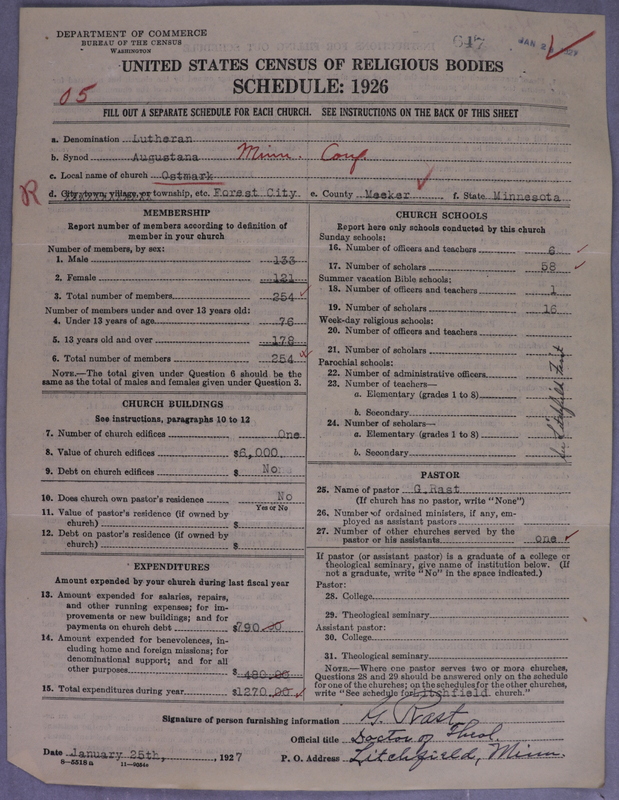 Scan of Evangelical Lutheran Augustana Synod of North America: 647