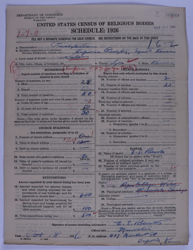 Scan of Presbyterian Church in the United States of America: 6009