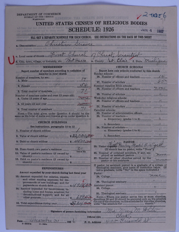Scan of Church of Christ, Scientist: 932