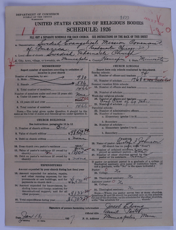 Scan of Swedish Evangelical Mission Covenant of America: 169