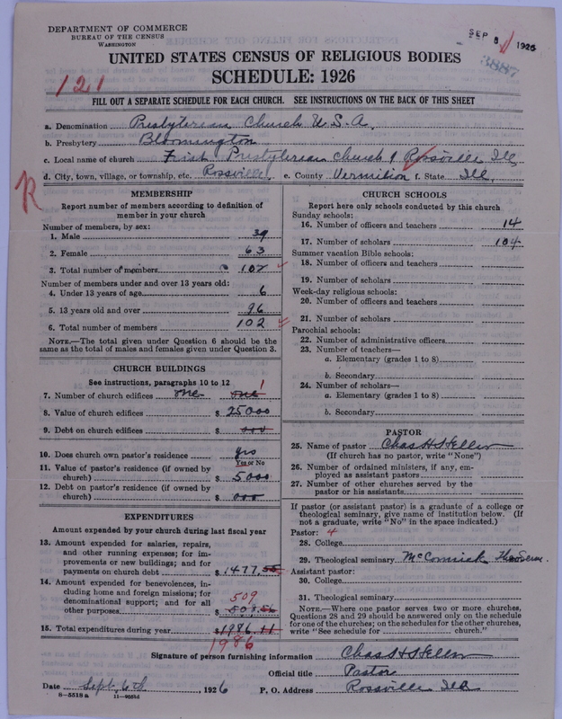 Scan of Presbyterian Church in the United States of America: 3887