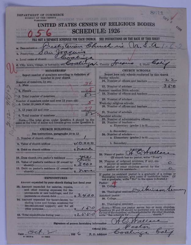 Scan of Presbyterian Church in the United States of America: 8611