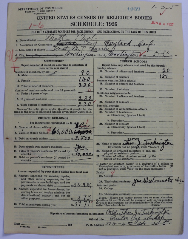 Scan of Methodist Protestant Church: 1039