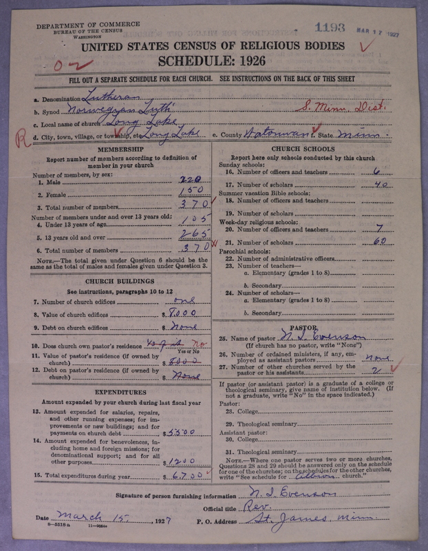 Scan of Norwegian Lutheran Church of America: 1193