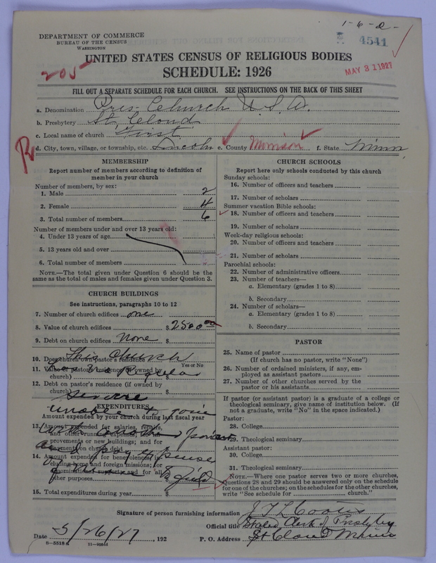 Scan of Presbyterian Church in the United States of America: 4541