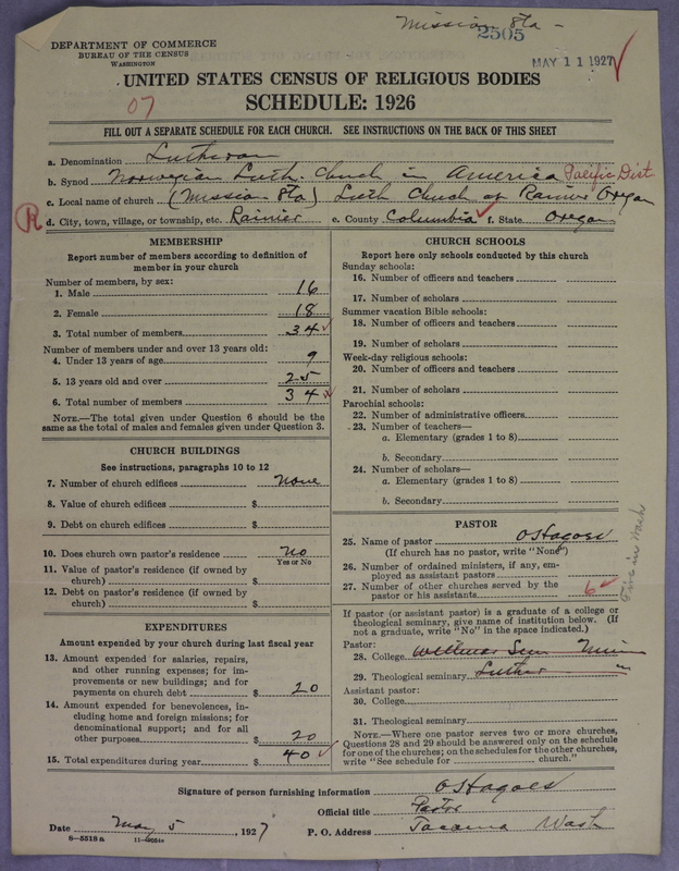 Scan of Norwegian Lutheran Church of America: 2506