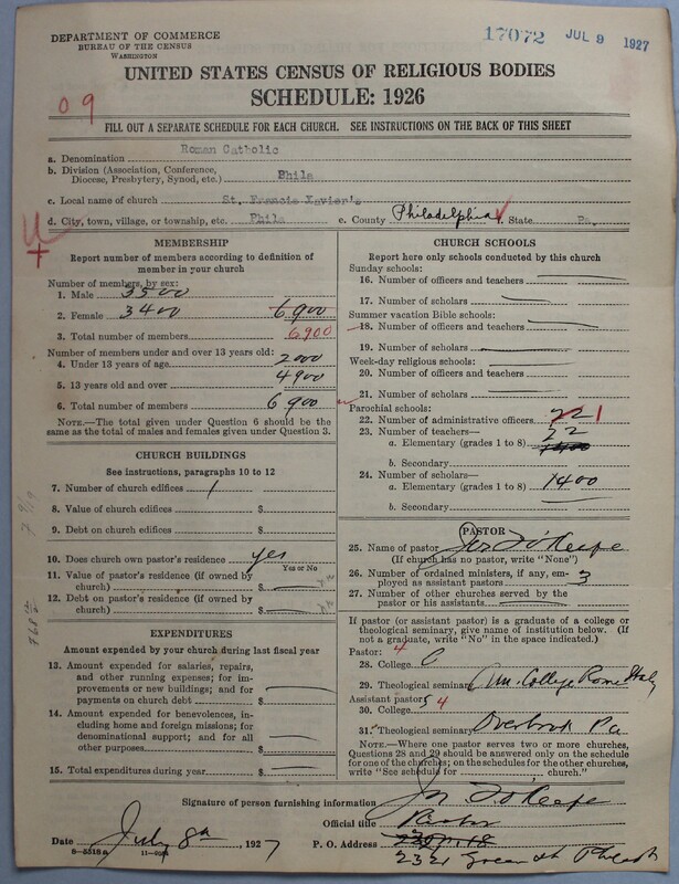 Scan of Roman Catholic Church: 17072