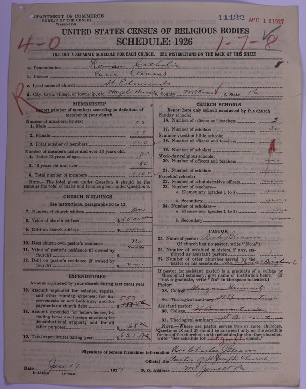 Scan of Roman Catholic Church: 11122