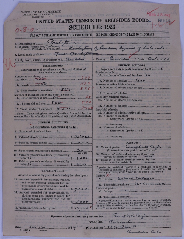 Scan of Presbyterian Church in the United States of America: 8004
