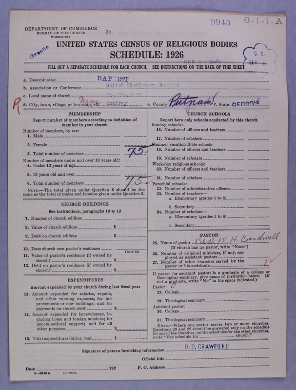 Scan of Negro Baptists: 9945
