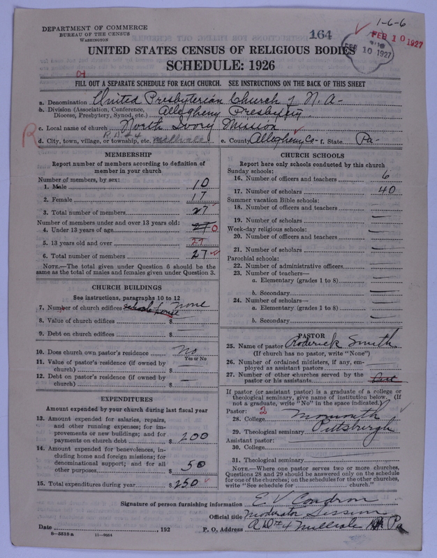 Scan of United Presbyterian Church of North America: 164