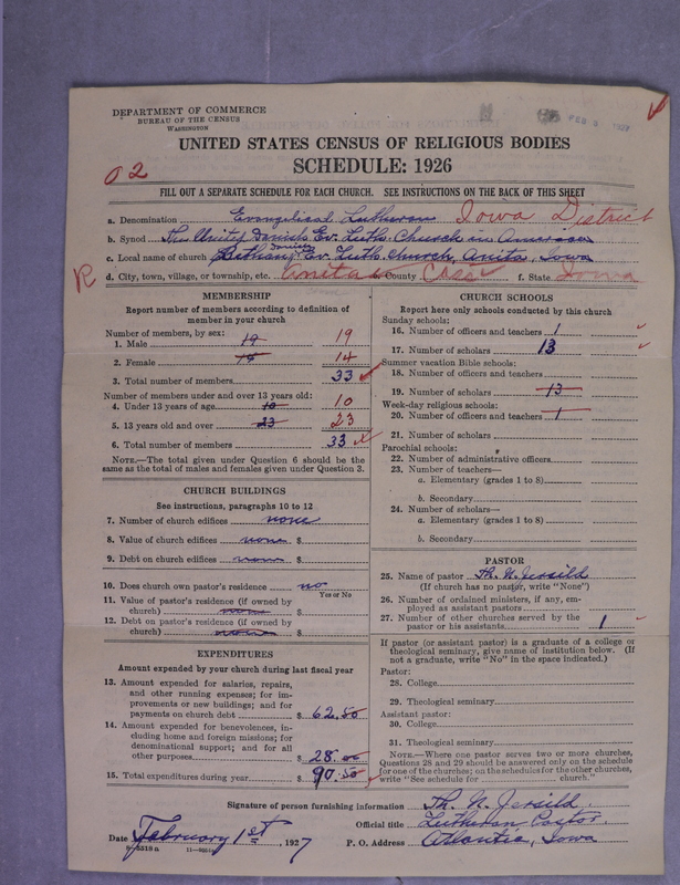 Scan of United Danish Evangelical Lutheran Church in America: 85