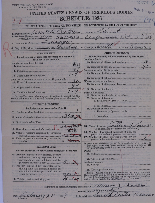Scan of Church of the United Brethren in Christ: 2274