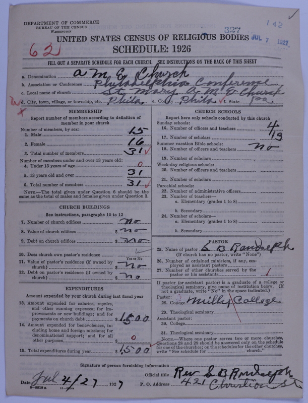 Scan of African Methodist Episcopal Church: 327