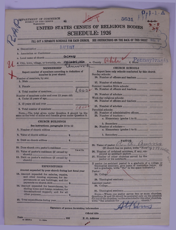 Scan of Negro Baptists: 5631