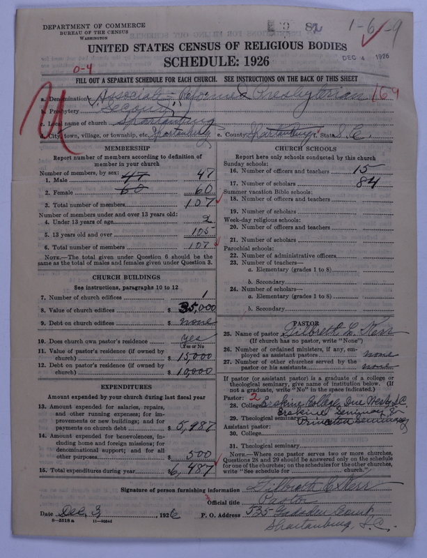 Scan of Associate Reformed Presbyterian Church: 82