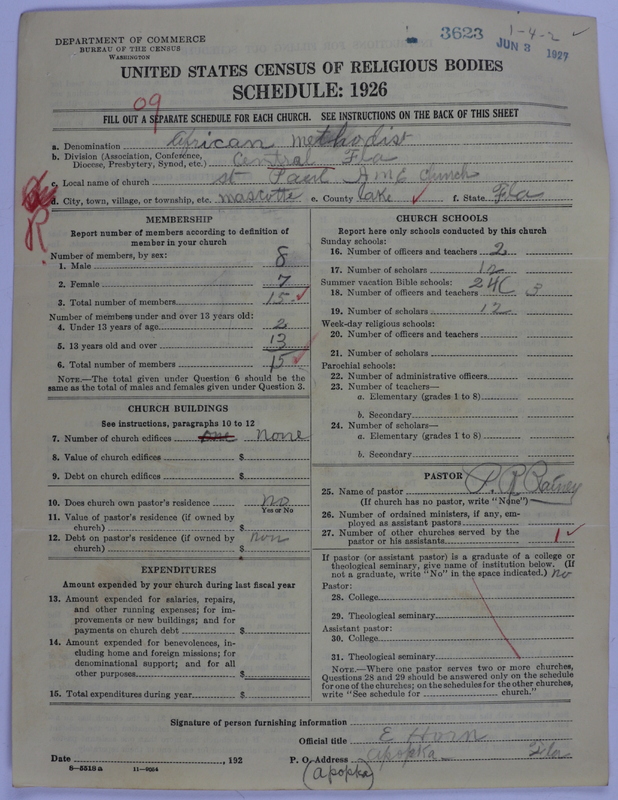 Scan of African Methodist Episcopal Church: 3623