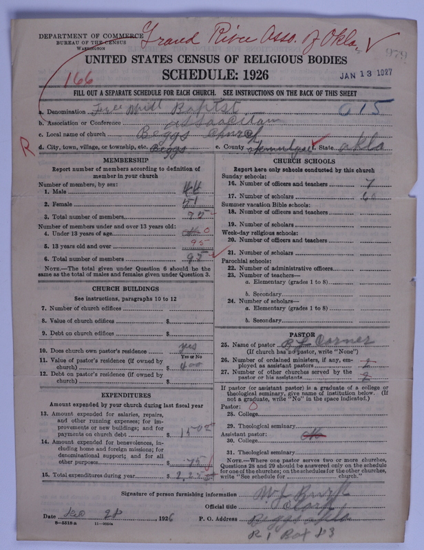 Scan of Free Will Baptists: 979