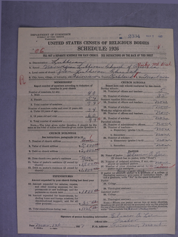 Scan of Norwegian Lutheran Church of America: 2334