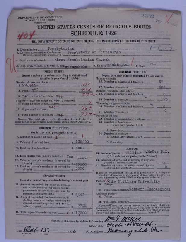 Scan of Presbyterian Church in the United States of America: 2332