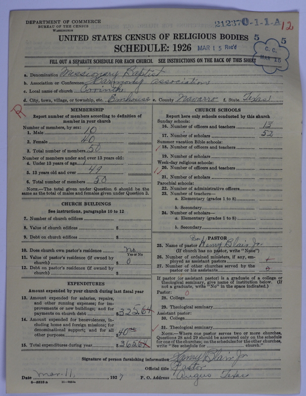 Scan of Negro Baptists: 21237