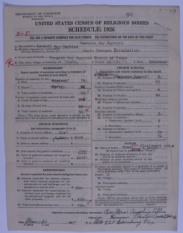 Scan of Seventh Day Baptists: 62