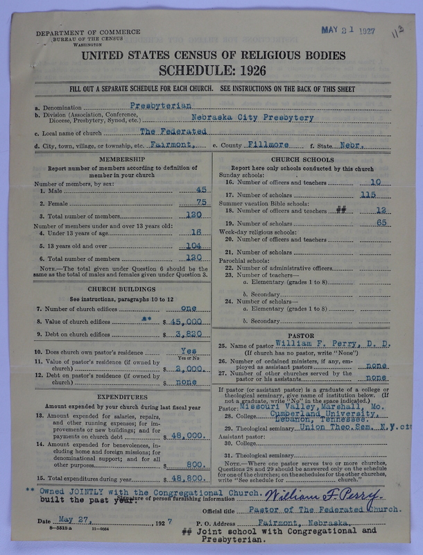 Scan of Federated Churches: 113