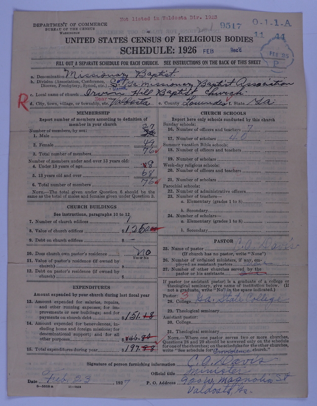 Scan of Negro Baptists: 9517