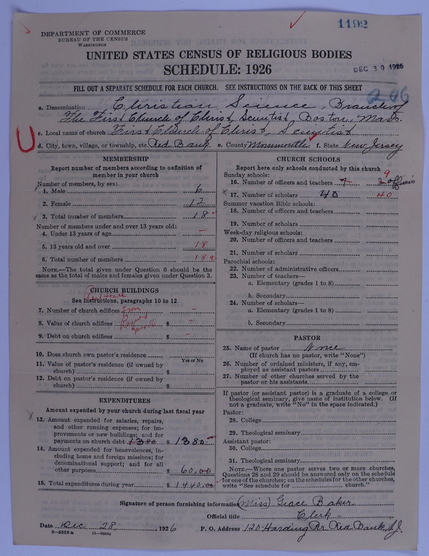 Scan of Church of Christ, Scientist: 1192