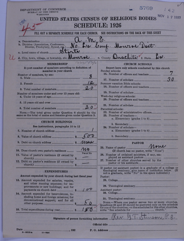 Scan of African Methodist Episcopal Church: 5769