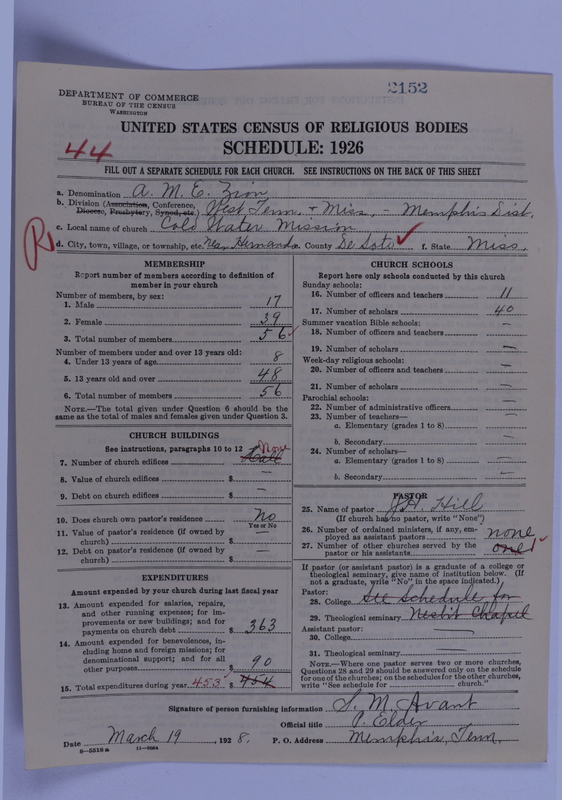 Scan of African Methodist Episcopal Zion Church: 2152