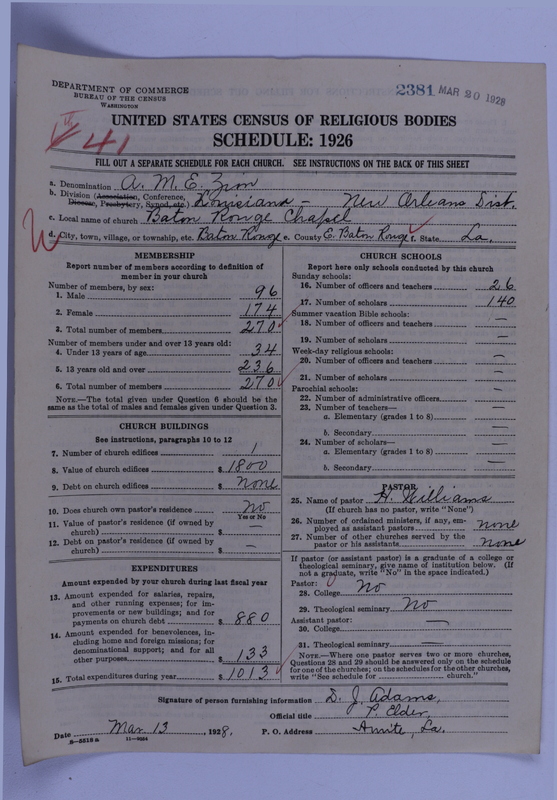 Scan of African Methodist Episcopal Zion Church: 2381