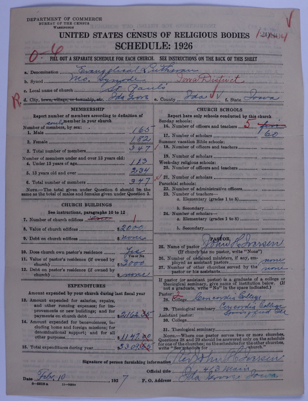Scan of Evangelical Lutheran Synodical Conference of America: Evangelical Lutheran Synod of Missouri, Ohio, and Other States: 2080