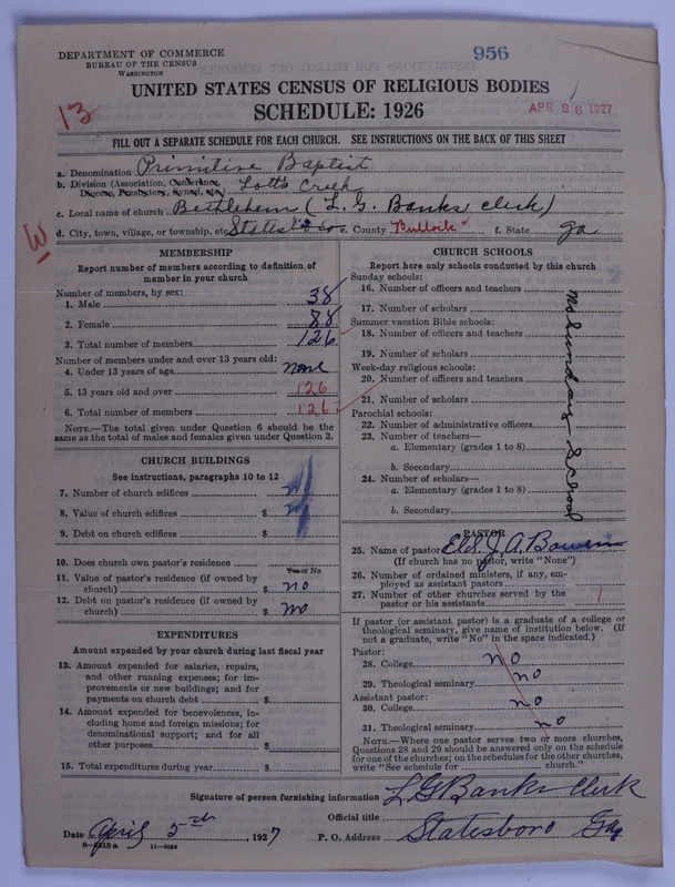 Scan of Primitive Baptists: 956