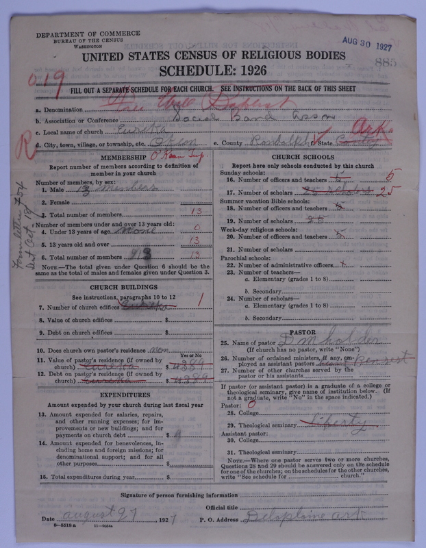 Scan of Free Will Baptists: 885